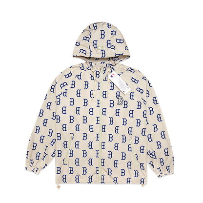 M7B Rubber Logo Monogram Windbreaker Jacket