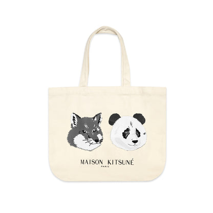 MKS Chendu Panda and Fox Head Tote Bag