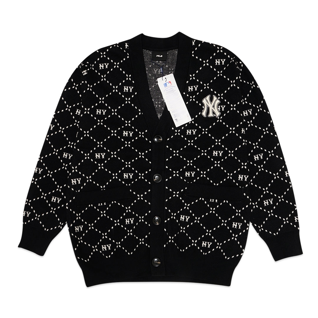 M7B Diamond Monogram Jacquard Cardigan