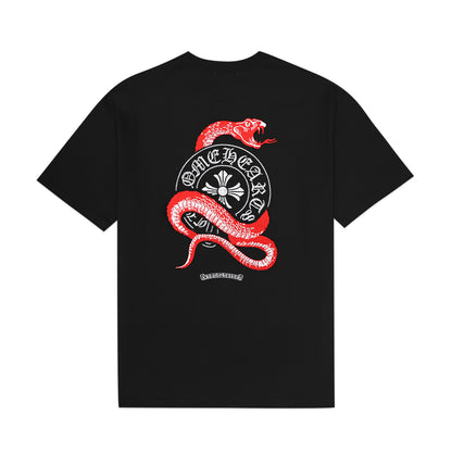 CHR Cross Snake Embroidery T-Shirt