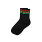 Undefeated Bicolor Stripes Quarter Socks