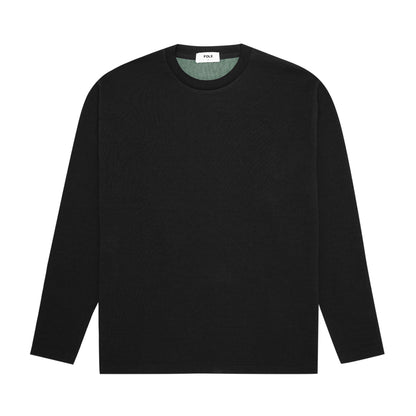 FOLX Honeycomb Texture Long Sleeve T-Shirt