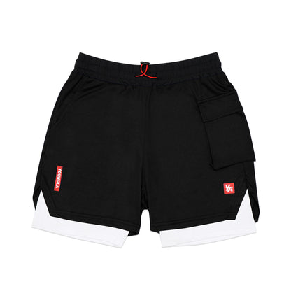YOUNGLA Flap Pocket Liner Shorts