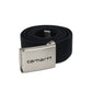 CHT Clip Chrome Buckle Webbed Belt