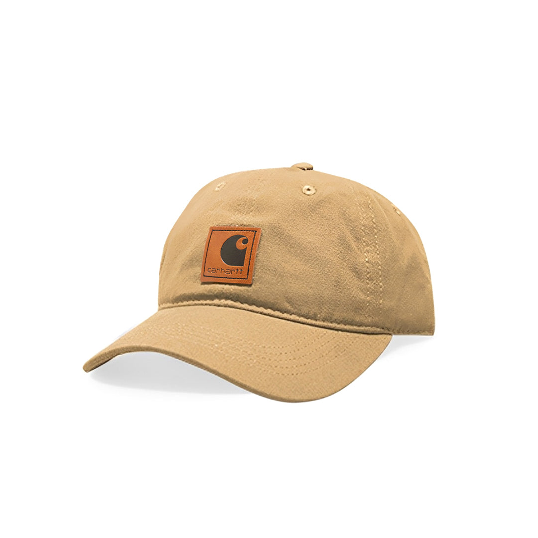 CHT Leather Logo Canvas Baseball Cap