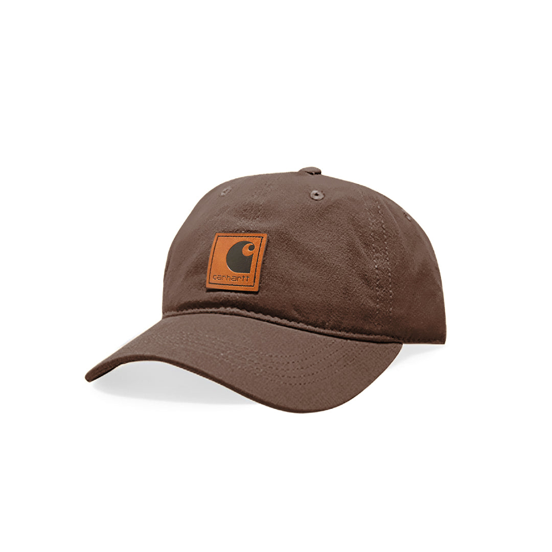 CHT Leather Logo Canvas Baseball Cap