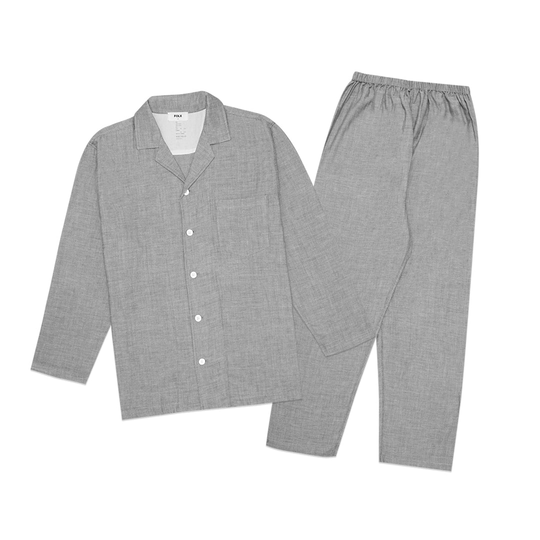 FOLX Solid Cotton Pyjamas Set