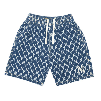 M7B Classic Monogram Denim Shorts