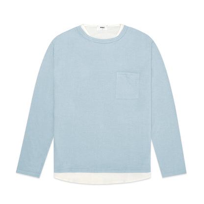 FOLX Faux Layered Pocket Long Sleeve T-Shirt