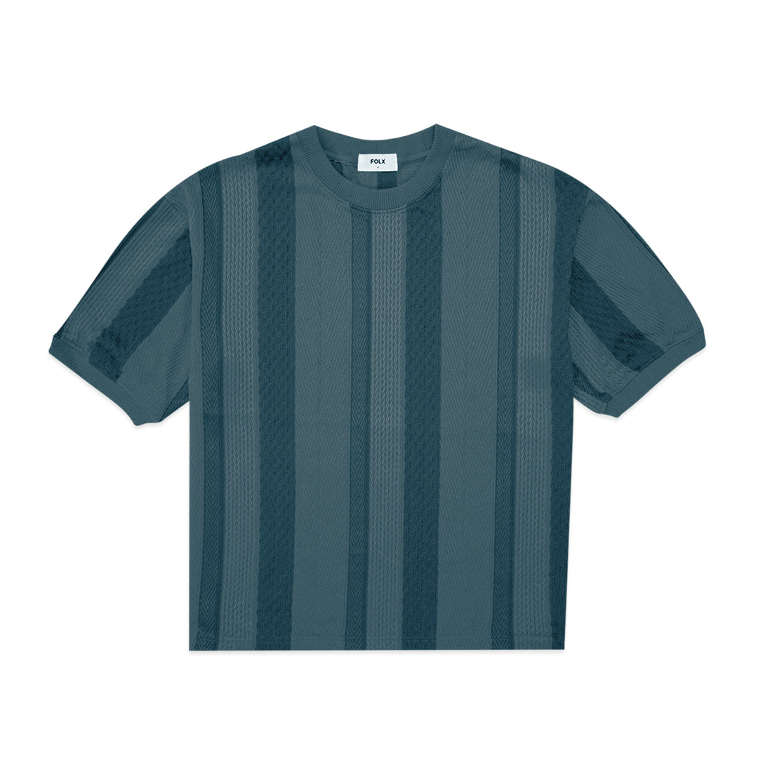 FOLX Vertical Knit Patterns T-Shirt