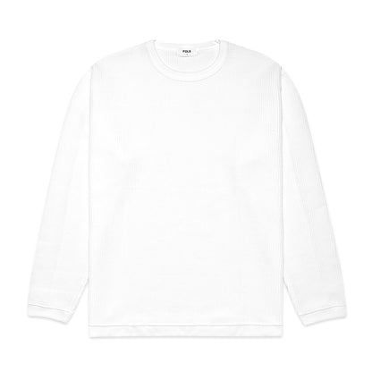 FOLX Bottom Rib Waffle Long Sleeve T-Shirt
