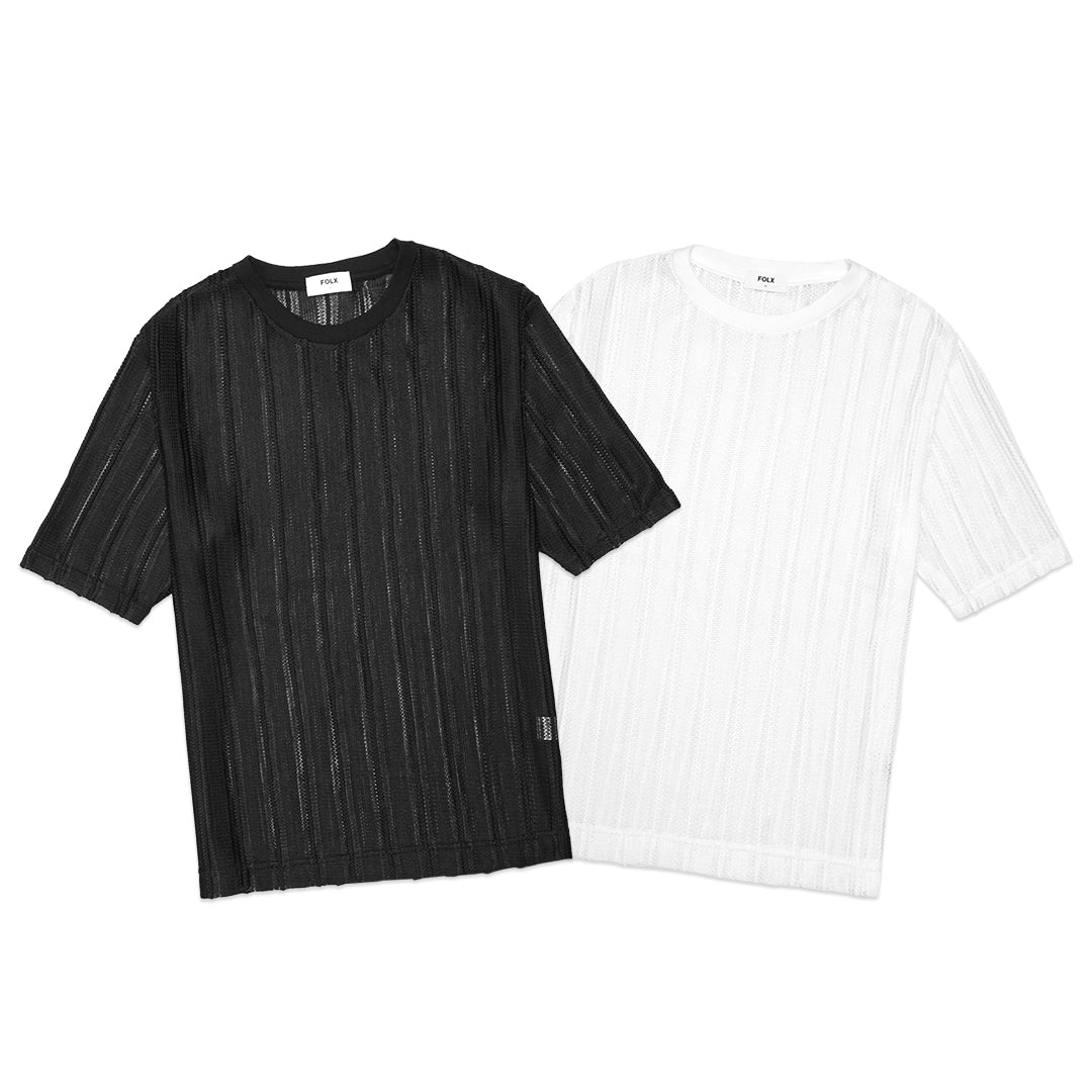 FOLX See-Through Knit T-Shirt