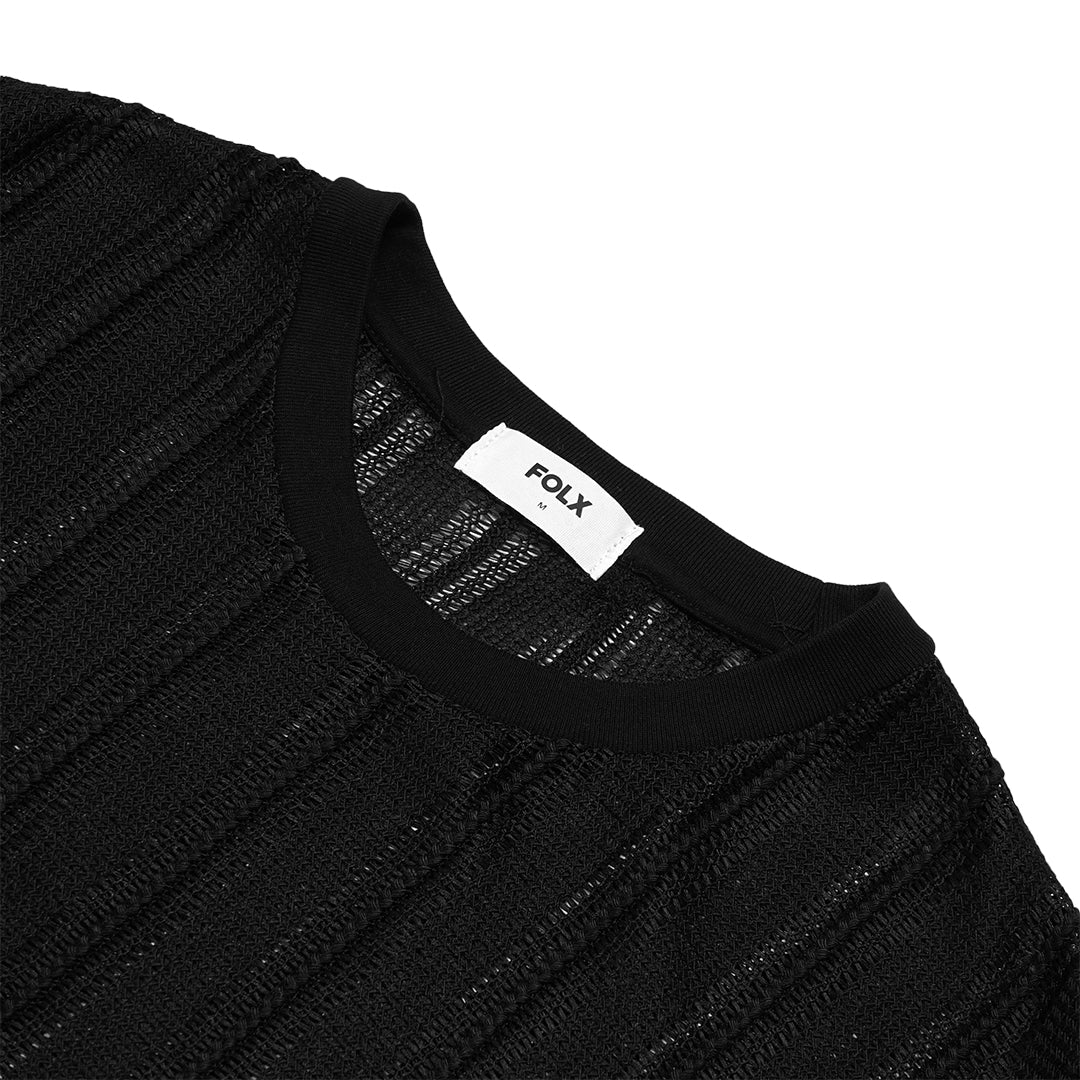 FOLX See-Through Knit T-Shirt