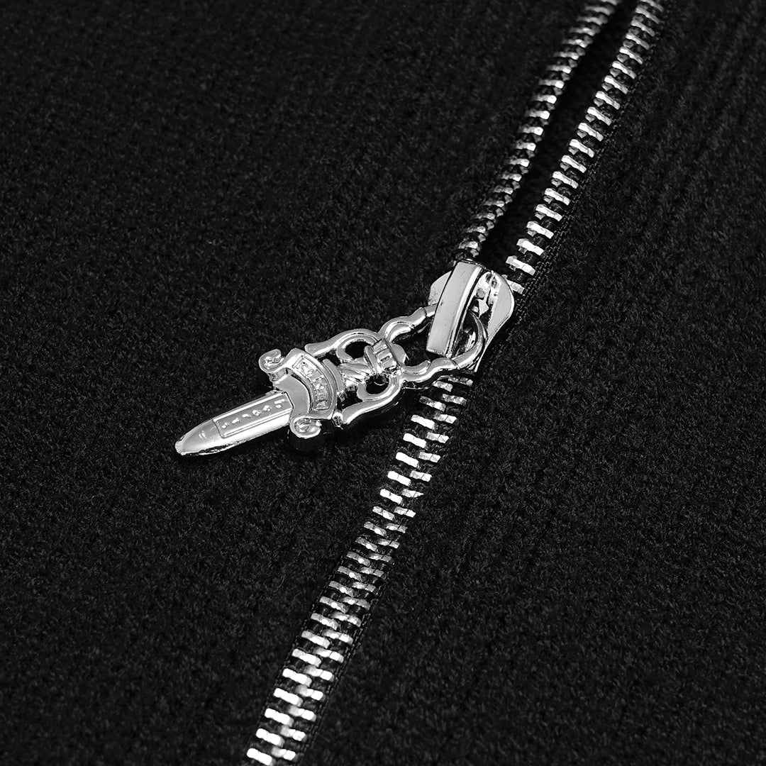 Chrome Hearts Arm Cross Patch Knitted Hoodie