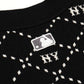 M7B Diamond Monogram Jacquard Cardigan
