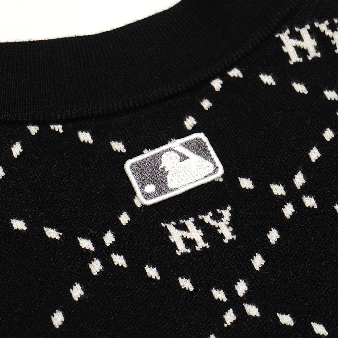 M7B Diamond Monogram Jacquard Cardigan