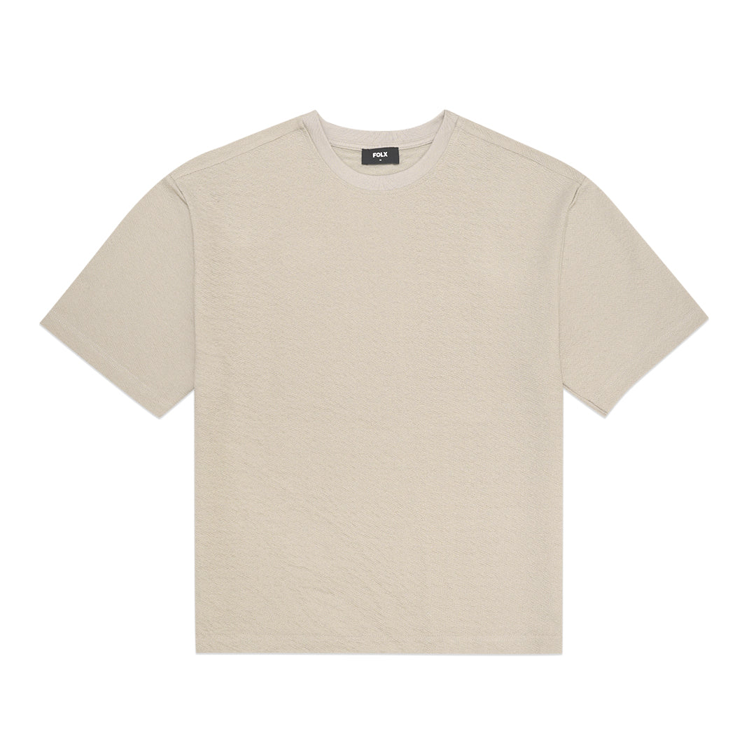 FOLX Ripple Texture Oversized T-Shirt