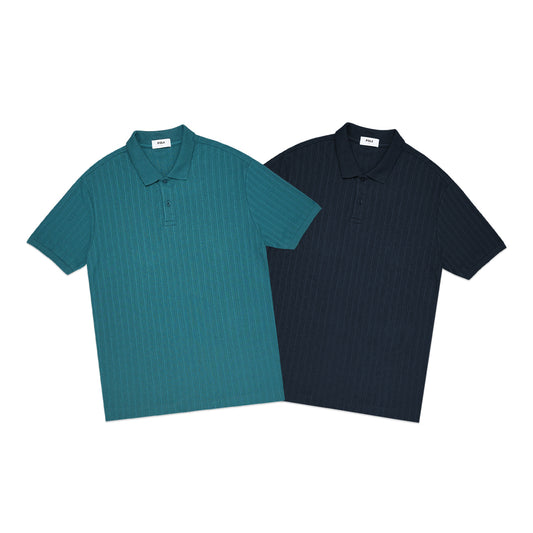 FOLX Ridge Textured Polo Shirt
