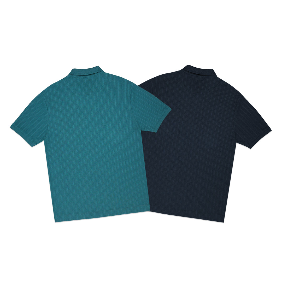 FOLX Ridge Textured Polo Shirt