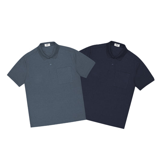 FOLX Signature Rib Pocket Polo Shirt