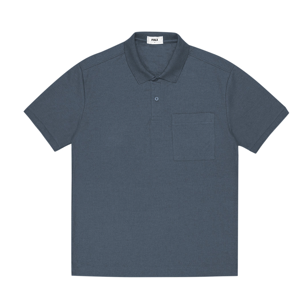 FOLX Signature Rib Pocket Polo Shirt