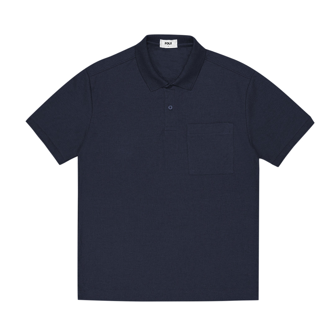 FOLX Signature Rib Pocket Polo Shirt