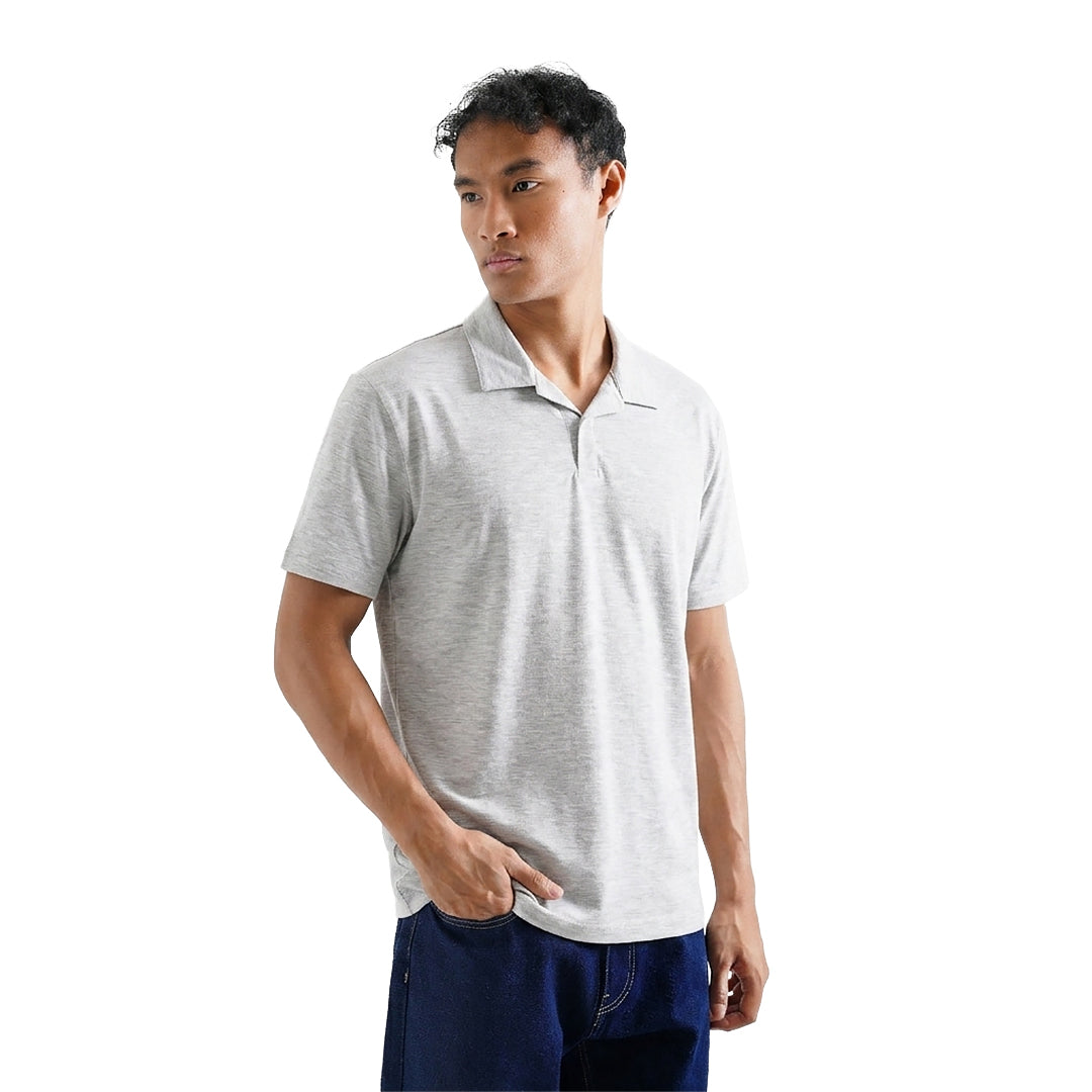 FOLX Openline Textured Polo Shirt