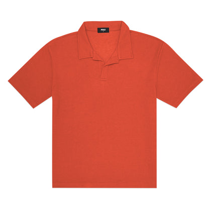 FOLX Openline Textured Polo Shirt