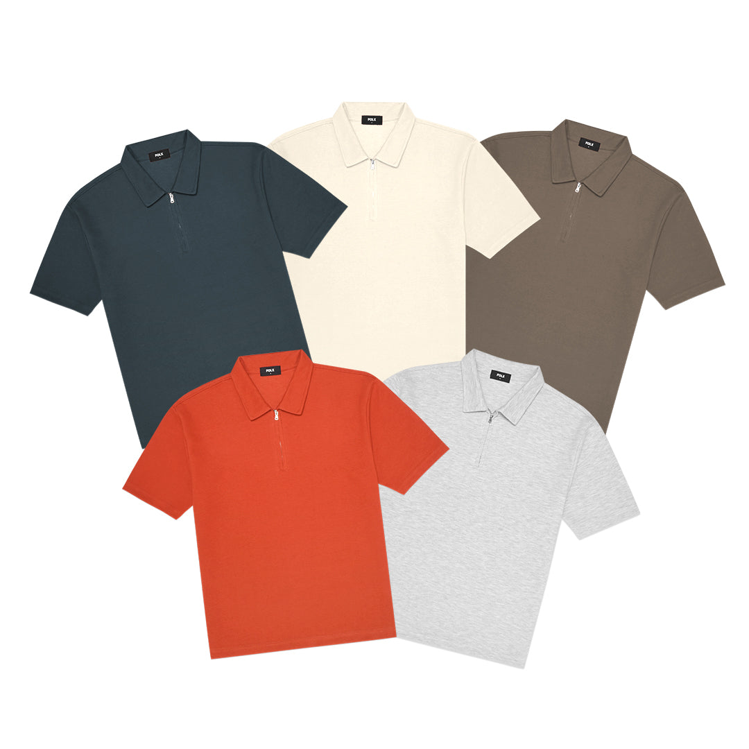 FOLX Ridge Zip Polo Shirt