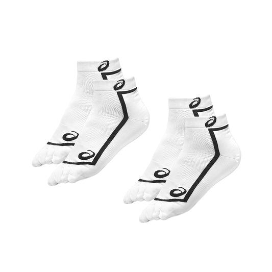 ASC Five-Finger Running Ankle Socks 2-Pair Pack