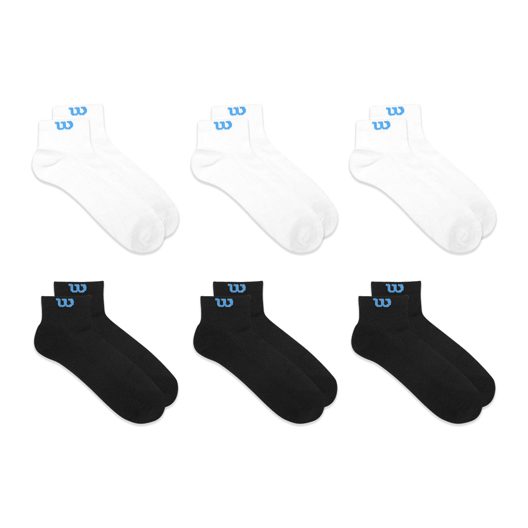 Wilson Blue W Logo Ankle Socks
