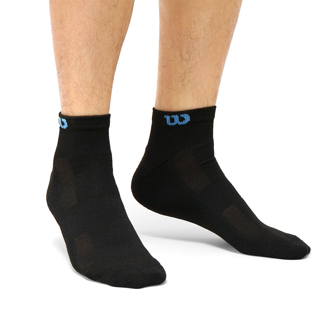 Wilson Blue W Logo Ankle Socks