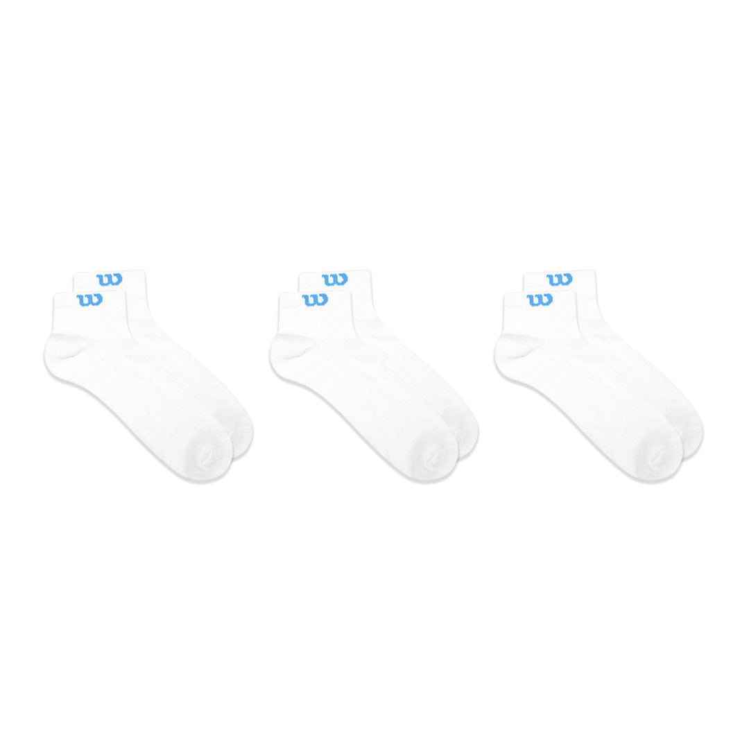 Wilson Blue W Logo Ankle Socks