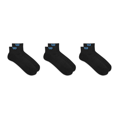 Wilson Blue W Logo Ankle Socks
