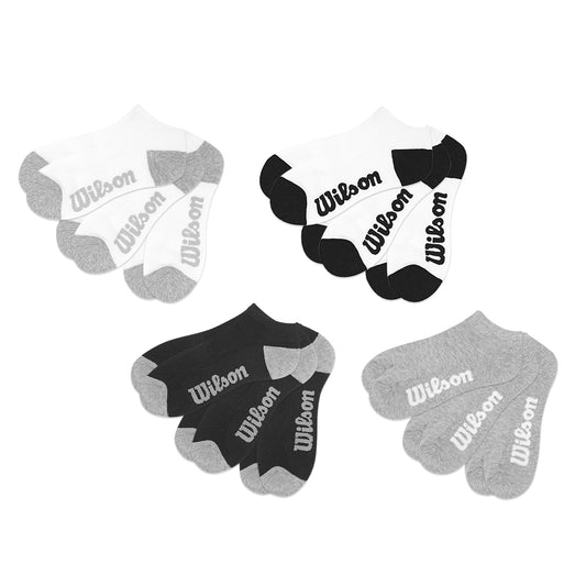 Wilson Bottom Logo Cushioned Low Cut Socks