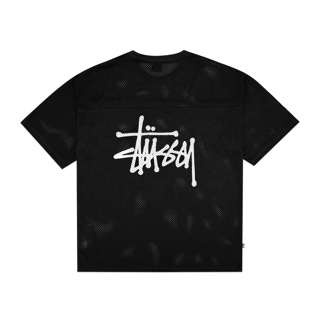 Stussy Stock Logo Mesh Jersey T-Shirt