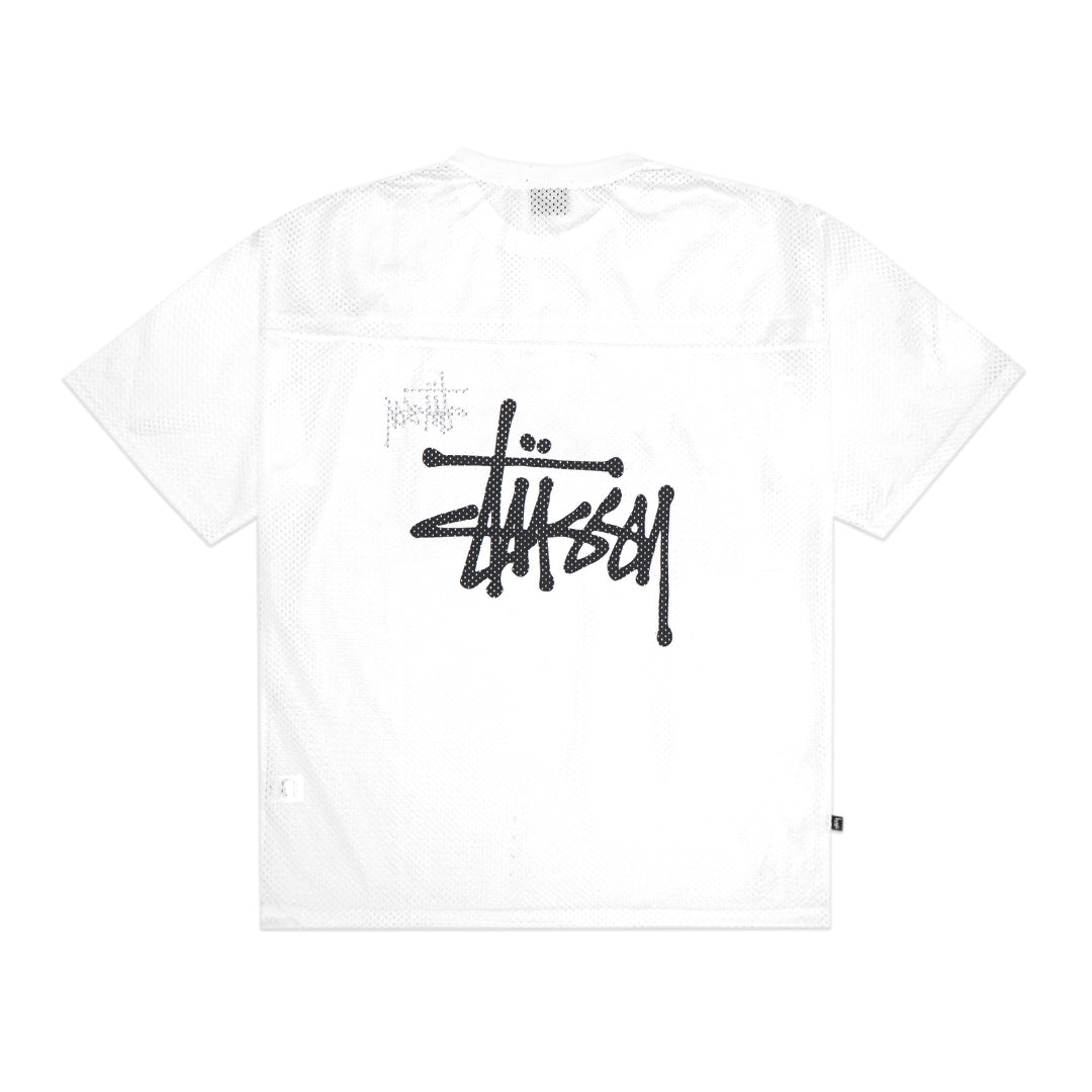 Stussy Stock Logo Mesh Jersey T-Shirt