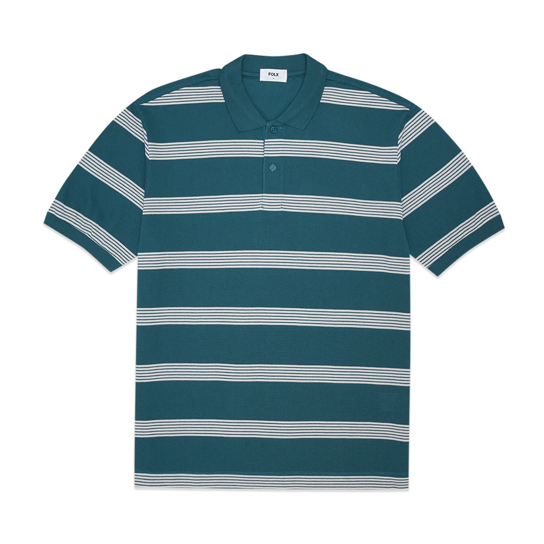 FOLX Retro Line Pique Polo Shirt