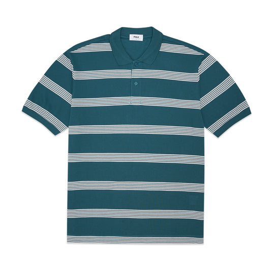 FOLX Retro Line Pique Polo Shirt