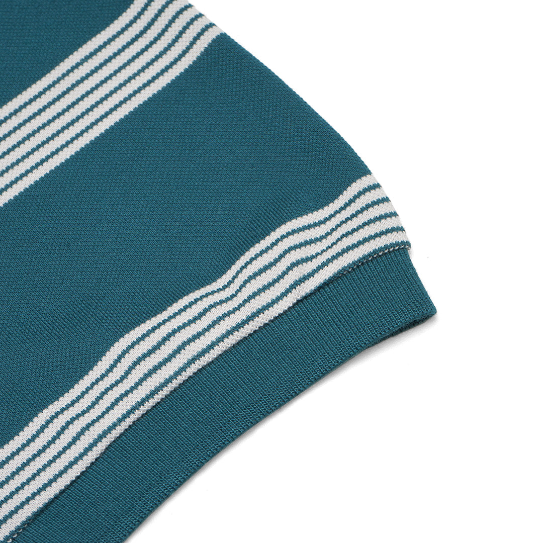 FOLX Retro Line Pique Polo Shirt