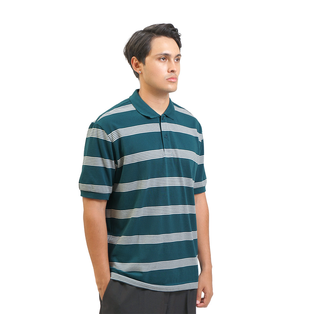 FOLX Retro Line Pique Polo Shirt