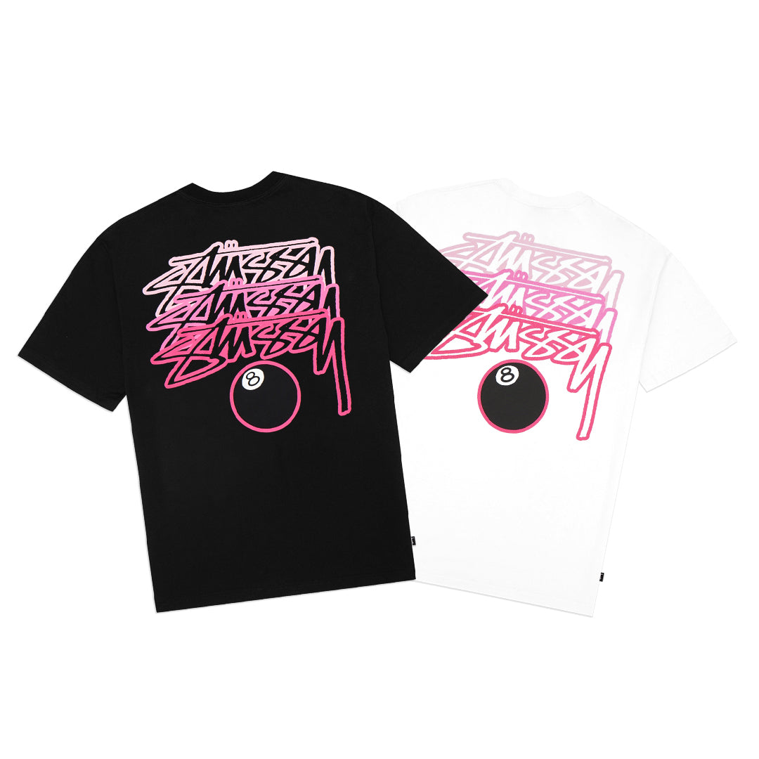 Stussy Fade Text 8 Ball T-Shirt