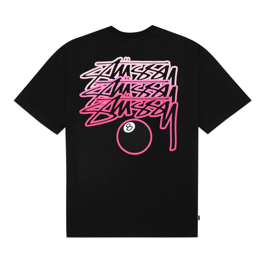 Stussy Fade Text 8 Ball T-Shirt