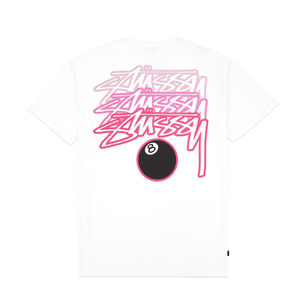 Stussy Fade Text 8 Ball T-Shirt