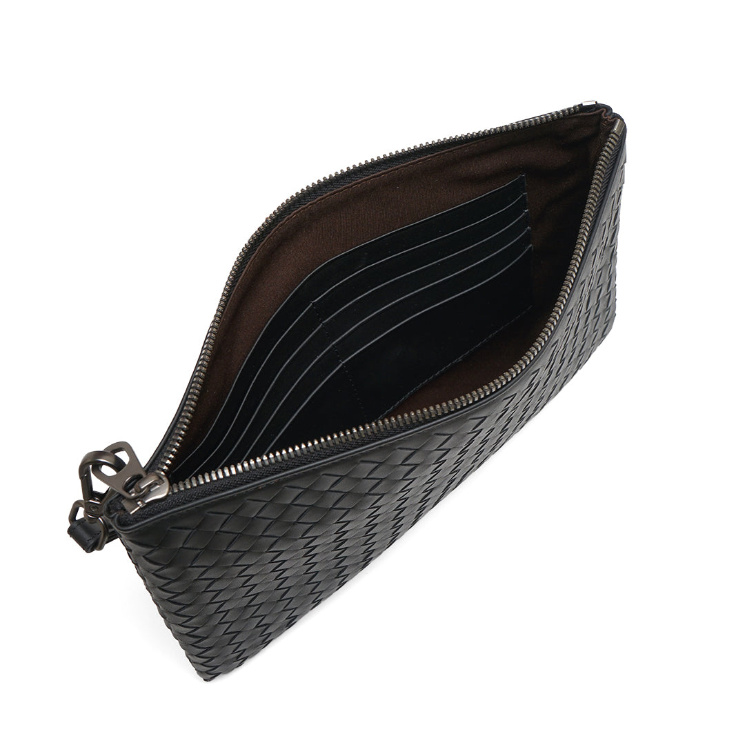 FOLX Intrecciato Classic Clutch