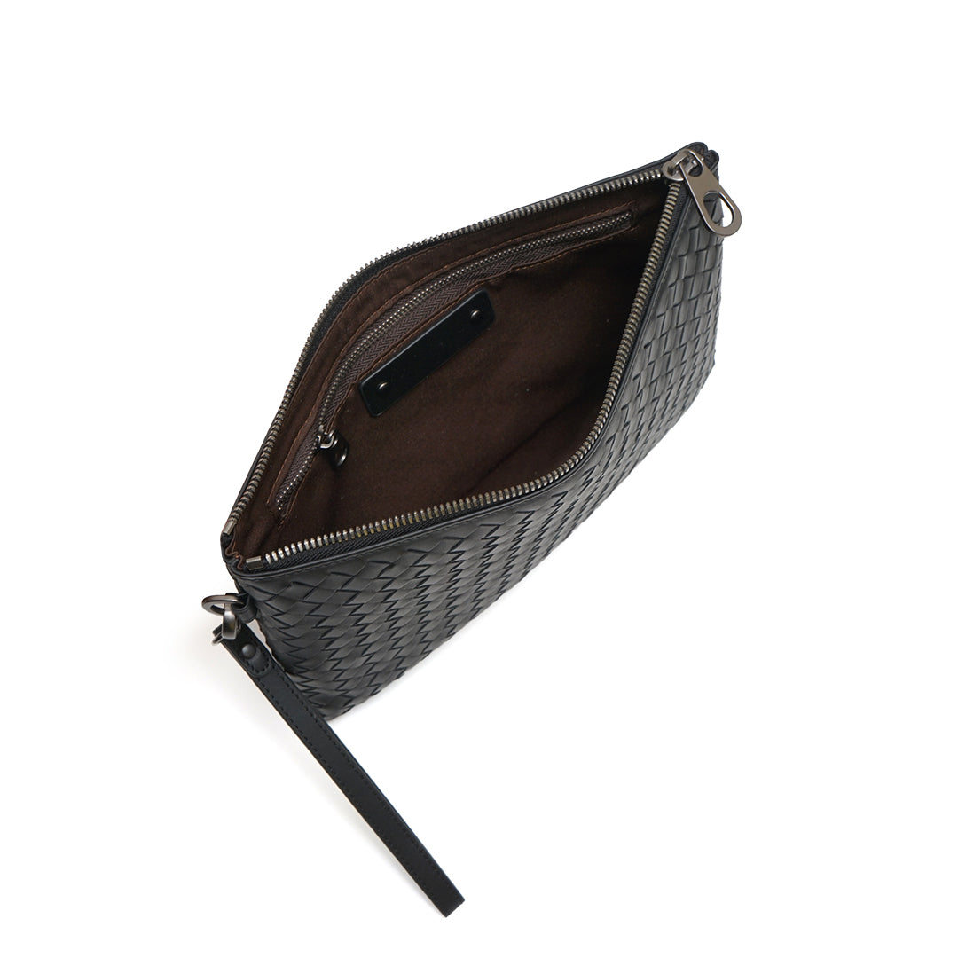 FOLX Intrecciato Classic Clutch