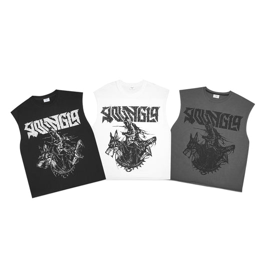 YOUNGLA Unleashed Cut-Offs Sleeveless T-Shirt