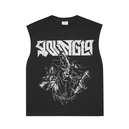YOUNGLA Unleashed Cut-Offs Sleeveless T-Shirt