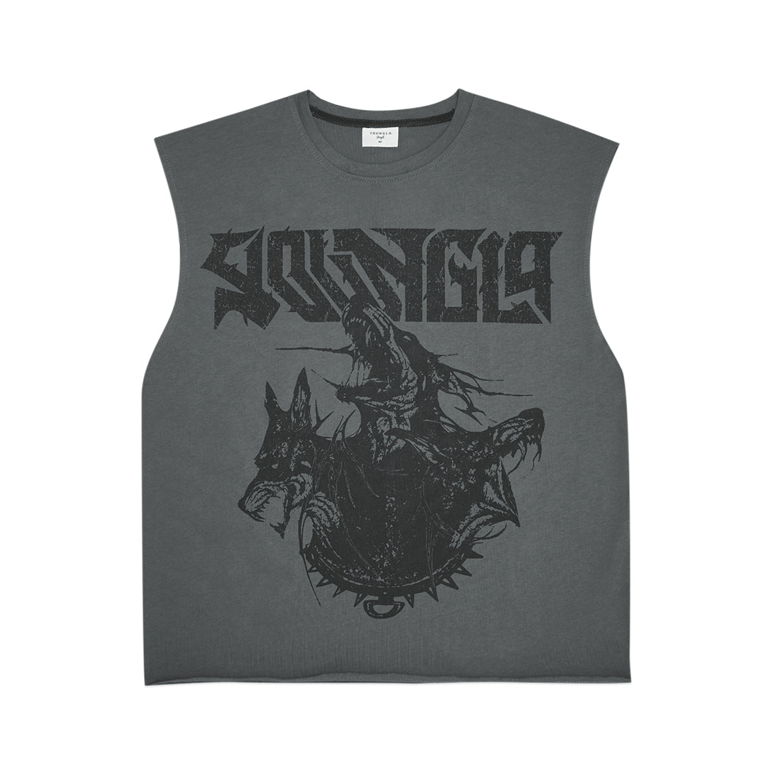 YOUNGLA Unleashed Cut-Offs Sleeveless T-Shirt