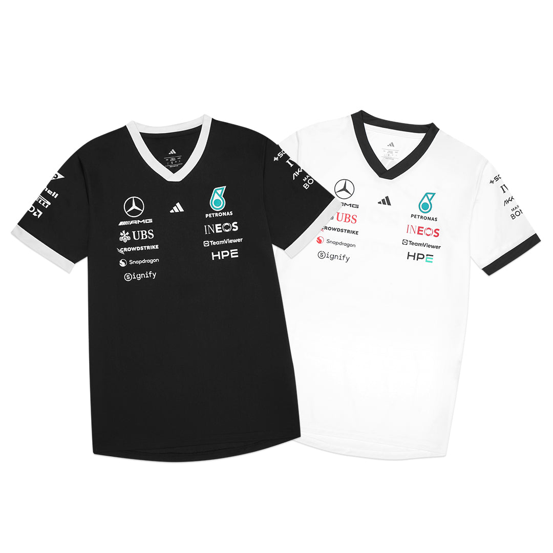 ADD X Mercedes AMG Petronas F1 Team V Neck Jersey T-Shirt